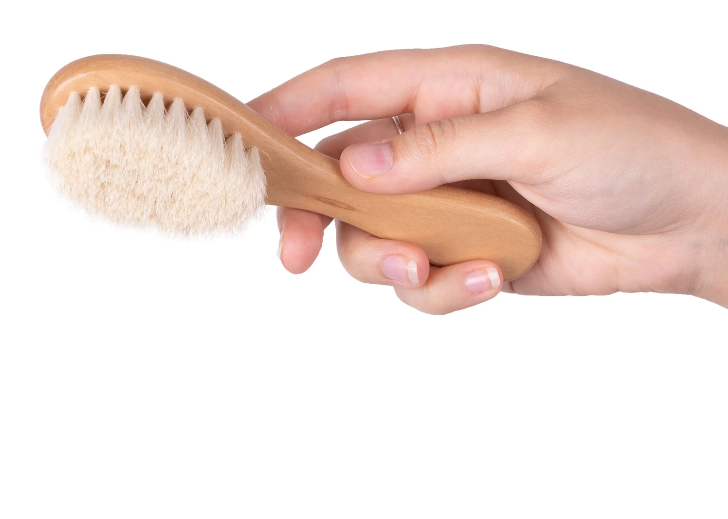 Show Tech Pure Goat Hair Brush Natural Wood 15cm - Image 5