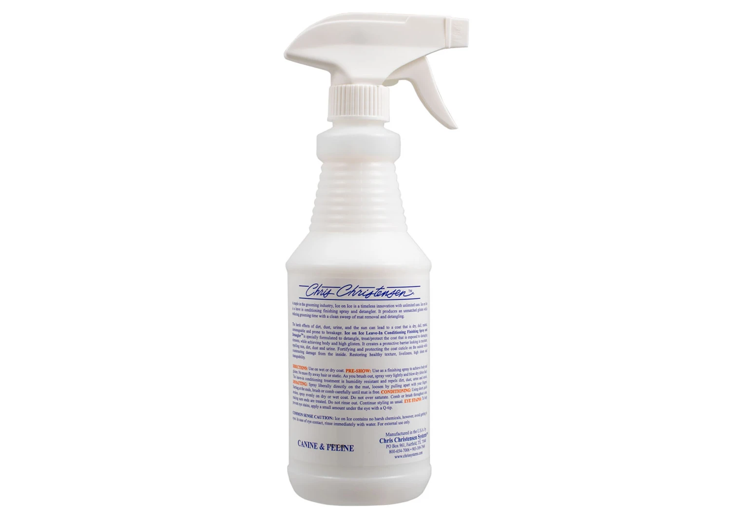 Chris Christensen Systems Ice On Ice Ready To Use 473 Ml Finishing Spray - Leave-in Conditioner - Image 2