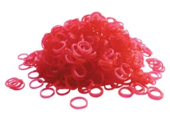 Show Tech Latex Bands Pink - 1000 Pcs Top Knot Bands