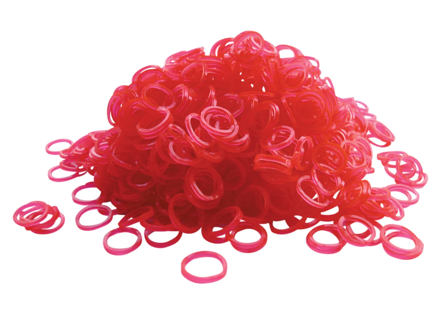 Show Tech Latex Bands Pink - 1000 Pcs Top Knot Bands